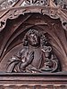 Skulptur eines Propheten im Chorgestühl